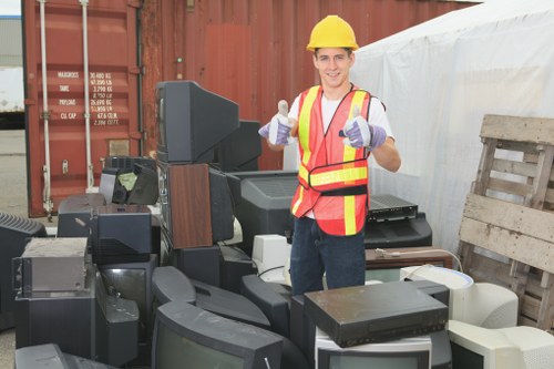 Bulky construction debris ready for eco-friendly disposal