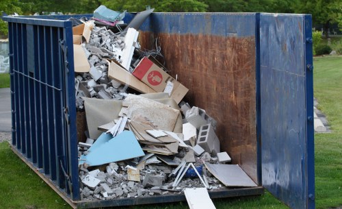 Recycling center in Chiswick processing furniture materials